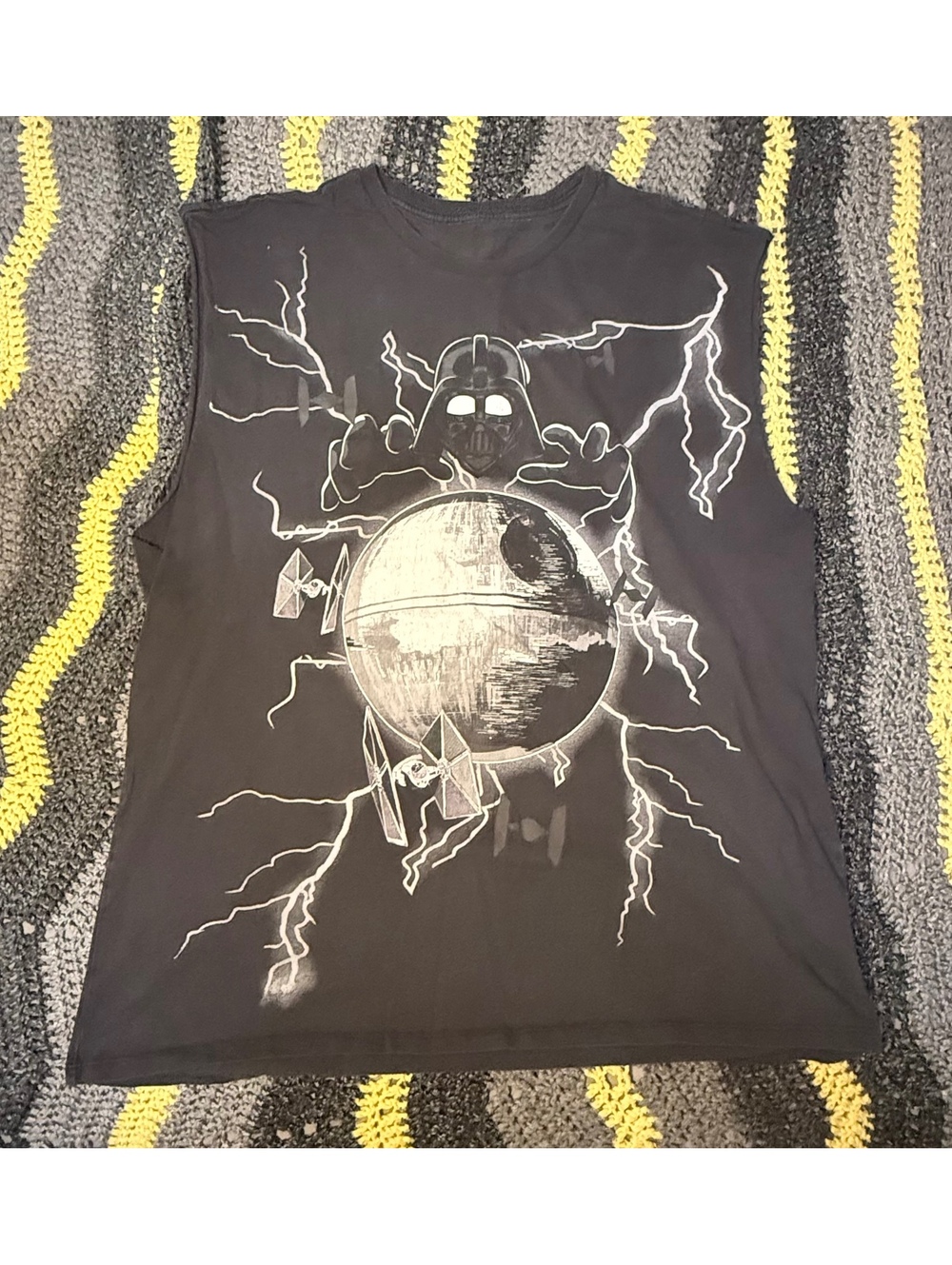 Star Wars Order 66 Darth Vader & Death Star Graphic Cut-Off Tank Top - 2XL